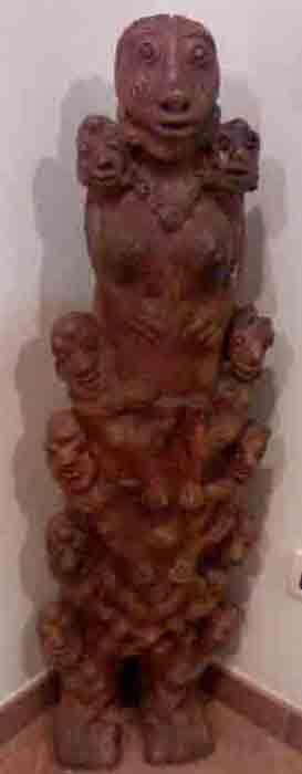 Camara Seni.Senegal 1945.1992.scultura di terracotta.h. cm 108