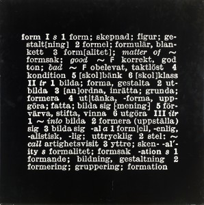 Joseph Kosuth.Art as Idea as Idea.1967.Print.cm 116 x 116.con separata documentazione originale